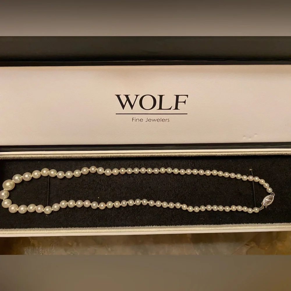 Pearl Necklace (Fine Jewelry) NEW (real approved) GREAT GIFT 🎁 - Picture 2 of 2